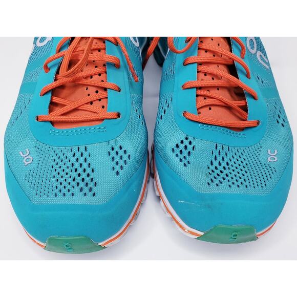 ON CLOUD ON Running Wms. 7 Cloudflow Performance Sneakers Shoes Atlantis/Flame - Picture 7 of 13